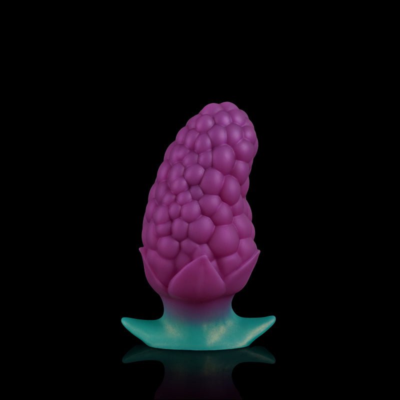 MAPARON 桑の実 アナルプラグ 凹凸あり アンカー形台座 液体シリコン 二つのサイズ 三つの色 - TaRiss's