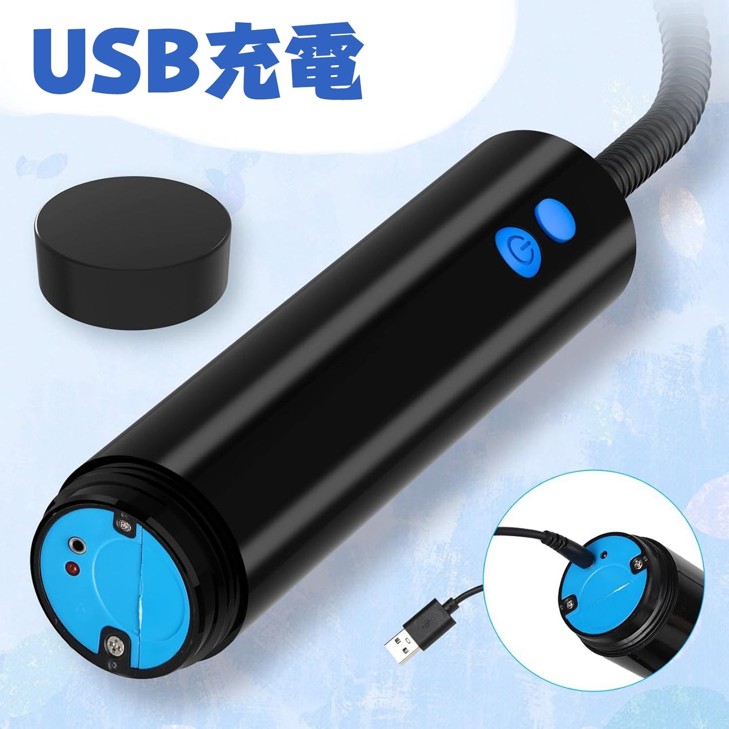 MAPARON 電動式乳首吸引ポンプ クリポンプ 乳首吸引 クリ刺激 五つのシリンダー 多種用途 シリコン ABS USB充電 - TaRiss's