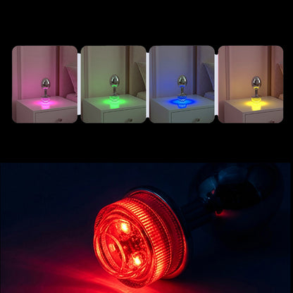 MAPARON アナルプラグ メタル LEDライト搭載 四つのサイズ