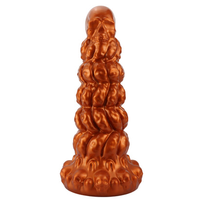 TaRiss's スカルアナルプラグ ネジ山形 凹凸あり 台座あり シリコン - TaRiss's