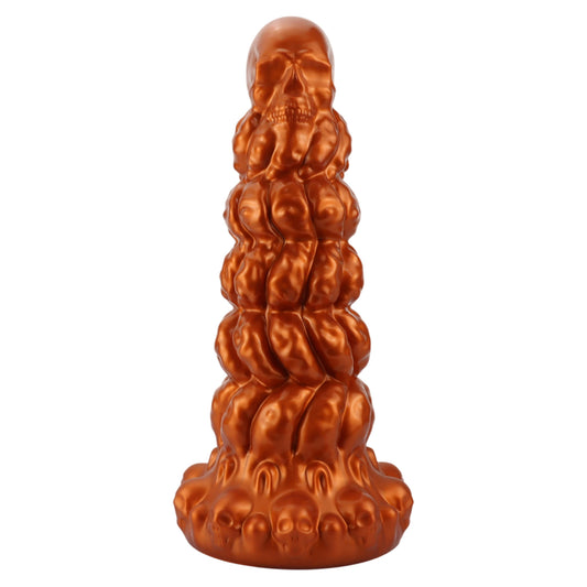 TaRiss's スカルアナルプラグ ネジ山形 凹凸あり 台座あり シリコン - TaRiss's