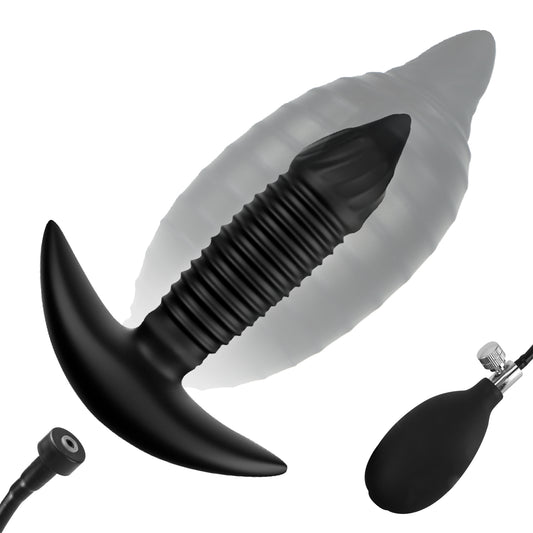 TaRiss's インフレート式アナルバイブ 10段階振動モード 最大8.5cmに膨らめる リモコンあり シリコン TaRiss's