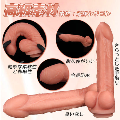 TaRiss's ディルド アナルプラグ 2層構造 凹凸あり 吸盤仕様 液体シリコン TaRiss's