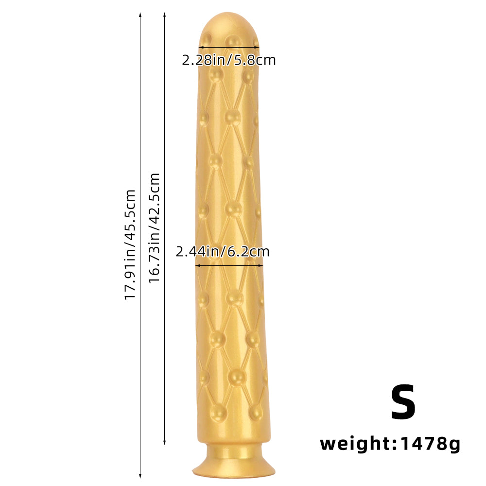 TaRiss's 超長いアナルプラグ 吸盤付き 凹凸あり シリコン S 6.2cmx45.5cm TaRiss's