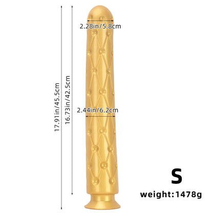 TaRiss's 超長いアナルプラグ 吸盤付き 凹凸あり シリコン S 6.2cmx45.5cm TaRiss's
