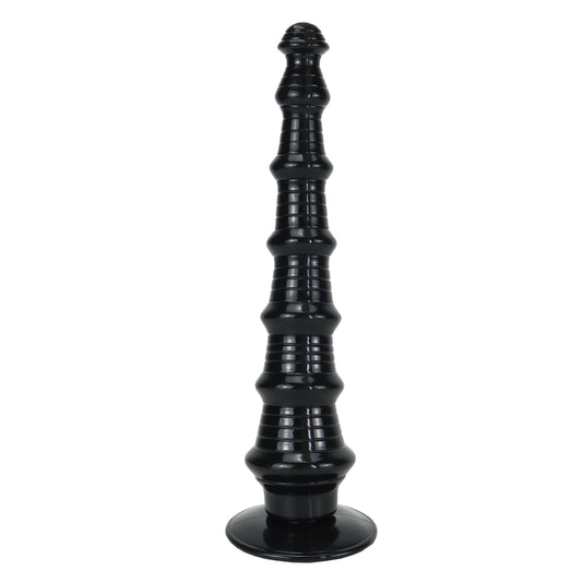 MAPARON アナルプラグ 吸盤付き PVC 凹凸あり 7x34cm MAPARON