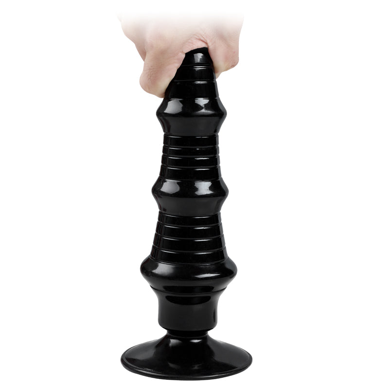 MAPARON アナルプラグ 吸盤付き PVC 凹凸あり 7x34cm MAPARON
