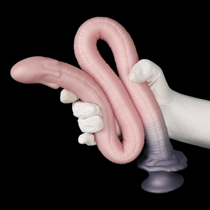 MinYn バナナ アナルプラグ 液体シリコン 吸盤付き 最長55cm MinYn