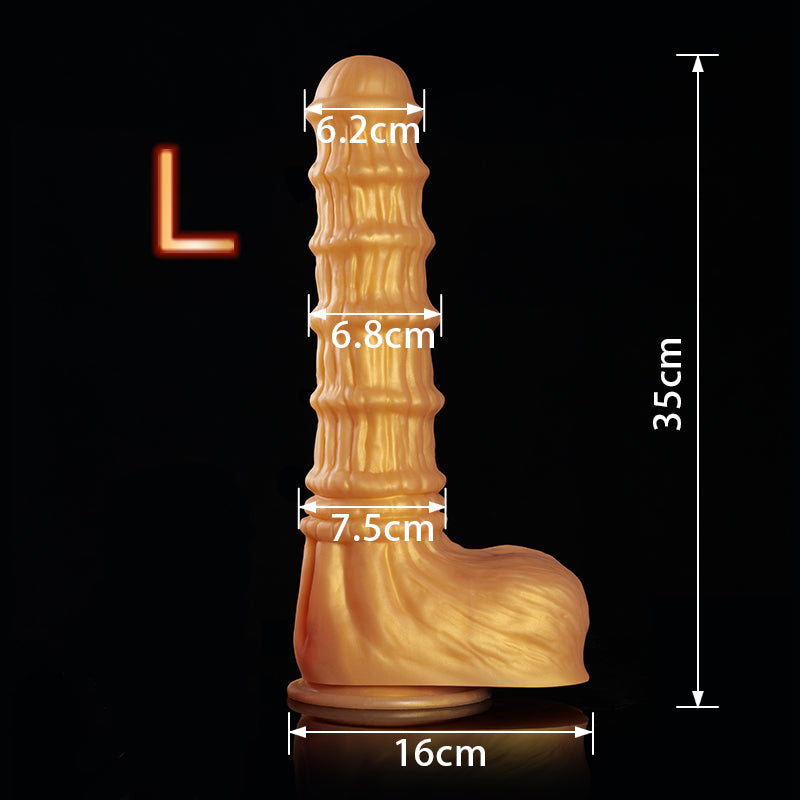 TaRiss's ソソマ ディルド 凹凸あり 吸盤付き 液体シリコン TaRiss's