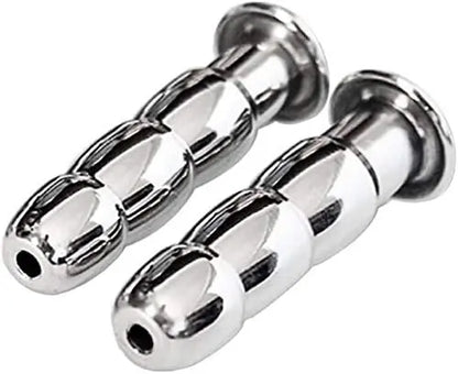 MAPARON 2点セット 通貫尿道プラグ 尿道責め 尿道拡張 3ビーズ形 金属 11·12mm 上級者向け - TaRiss's