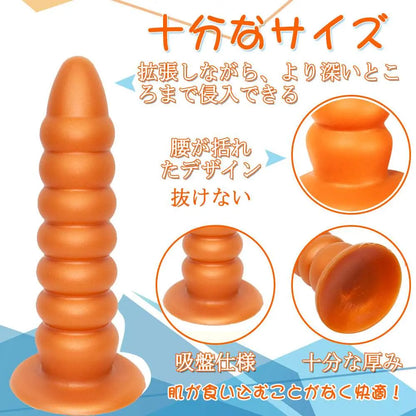 MAPARON アナルビーズ アナルプラグ 7ビーズ 吸盤付きシリコン 6cmx24cm - TaRiss's