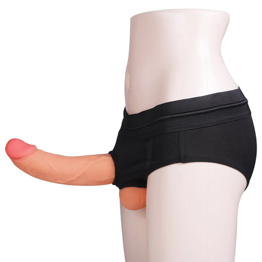 TaRiss's 2点セット ペニスバンド ペニバン 両頭ディルド 固定用パンツ付き アナルプラグ 両端使用可能 U型 装着形 液体シリコン - TaRiss's
