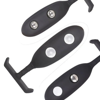 TaRiss's 5点セット 外出用アナルプラグ ステンレスボール ビー玉 ボール装着可 アナル拡張 外出用 シリコン製 ブラック 3.5cmx12.8cm - TaRiss's