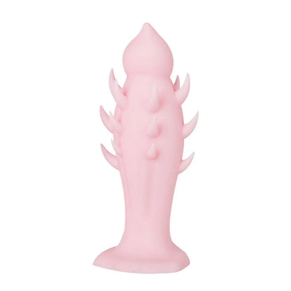 TaRiss's ドラコンちゃん アナルプラグ アナル開発 逆刺付き 台座あり シリコン 桜色 4cmx13.5cm - TaRiss's