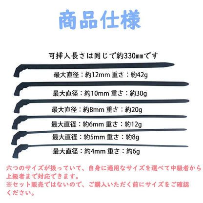TaRiss's 尿道ブジー 尿道プラグ 非貫通式 尿道責め 尿道拡張 目盛りあり シリコン製 ブラック - TaRiss's