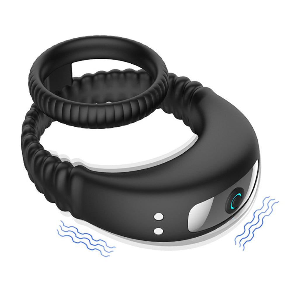 MAPARON 電動ペニスリング コックリング 睾丸リング ペニス責め 10段階振動モード 繰り返して使用可能 多種用途 男性用 シリコン - TaRiss's