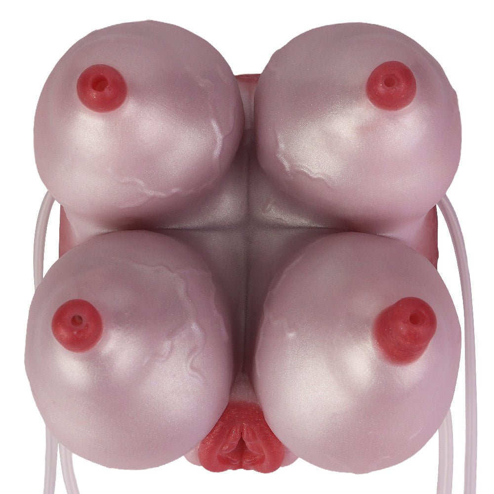 MAPARON 牛ママ オナホ 凹凸あり 液体シリコン 模擬噴水付き - TaRiss's