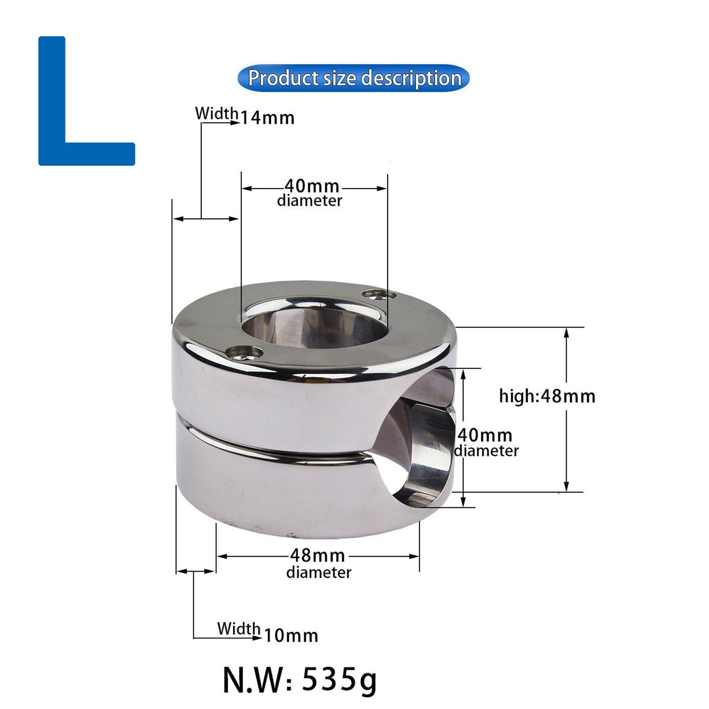 MAPARON ペニスリング コックリング 男性用 ステンレス グランスリング - TaRiss's