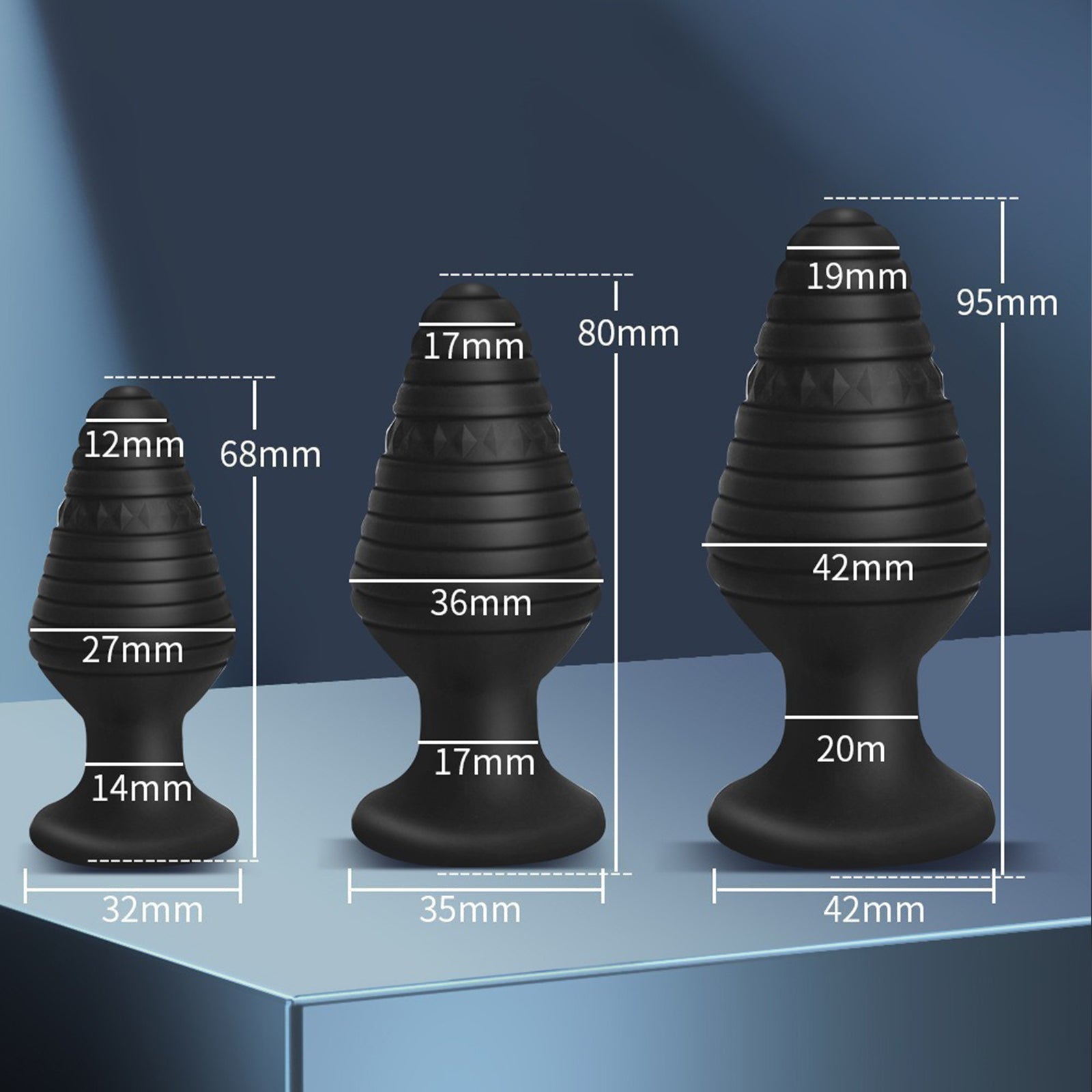 MAPARON アナルプラグ 外出用 台座あり シリコン 軽い - TaRiss's