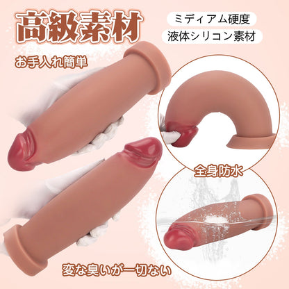 MAPARON ディルド 吸盤付き 凹凸あり 液体シリコン 三つのサイズ 2色 - TaRiss's