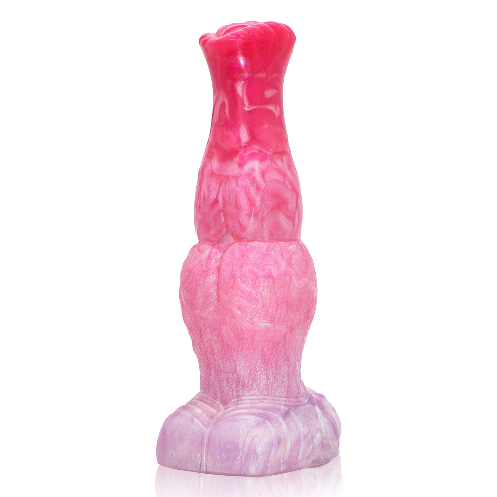 MAPARON アナルプラグ アナル開発 凹凸あり 台座付き 液体シリコン ピンク - TaRiss's