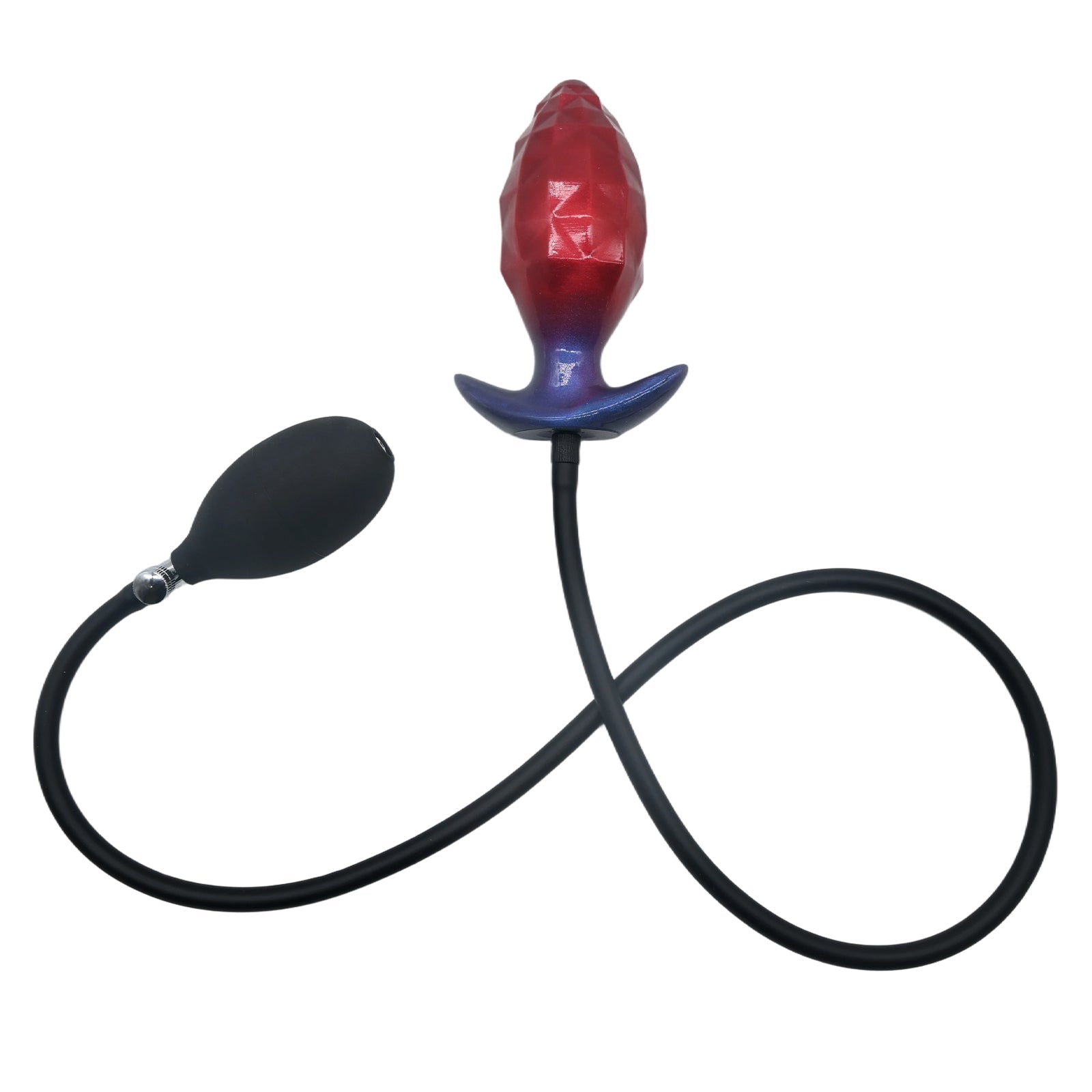 MAPARON ひし形 インフレート式アナルプラグ アナル拡張 空気注入式 手動 液体シリコン - TaRiss's