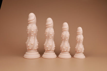 MAPARON アナルプラグ 凹凸あり イボ付き 吸盤仕様 液体シリコン 四つのサイズ - TaRiss's