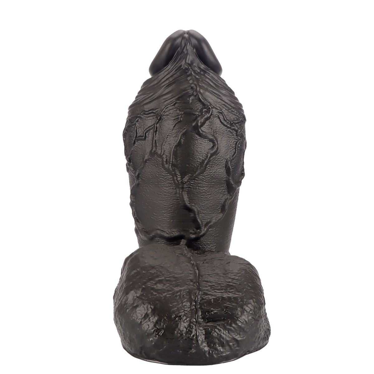 MAPARON ディルド アナルプラグ 凹凸あり 吸盤仕様 液体シリコン ブラック - TaRiss's