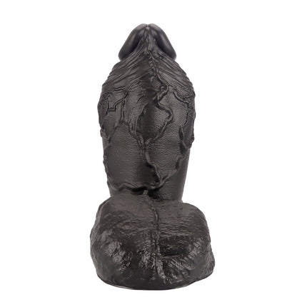 MAPARON ディルド アナルプラグ 凹凸あり 吸盤仕様 液体シリコン ブラック - TaRiss's