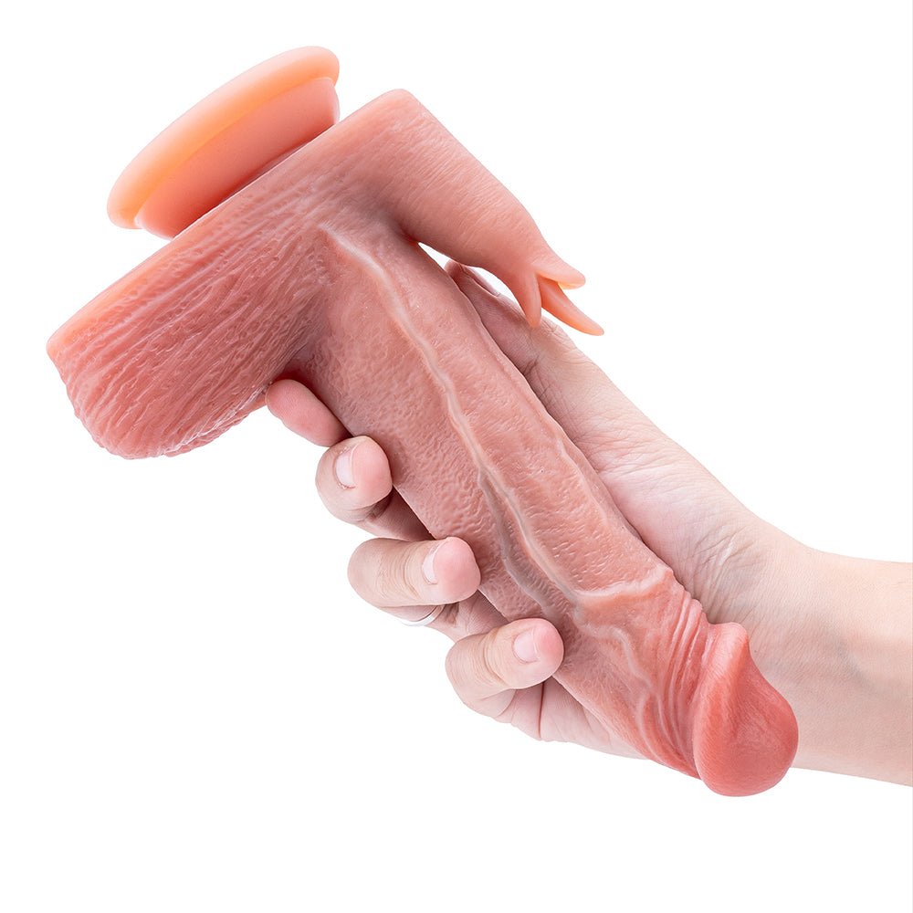 MAPARON 舌舐めバイブ ディルド アナルプラグ アナルバイブ 3段階伸縮x9段階振動モード リモコン付き 加温機能 吸盤仕様 液体シリコン - TaRiss's