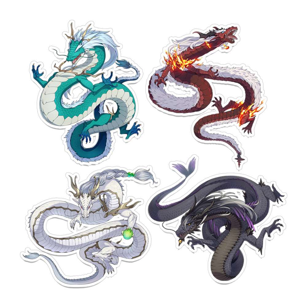 MAPARON 4点セット スティカー 龍スティカーシール スティカーセット - TaRiss's