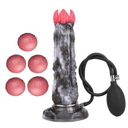 MAPARON タコ サンラン器 インフレート式 棒付き アナルプラグ 液体シリコン - TaRiss's