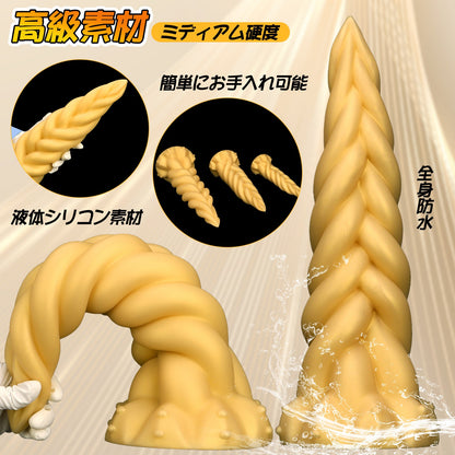 MAPARON アナルプラグ 凹凸あり 液体シリコン 吸盤付き 三つのサイズ - TaRiss's