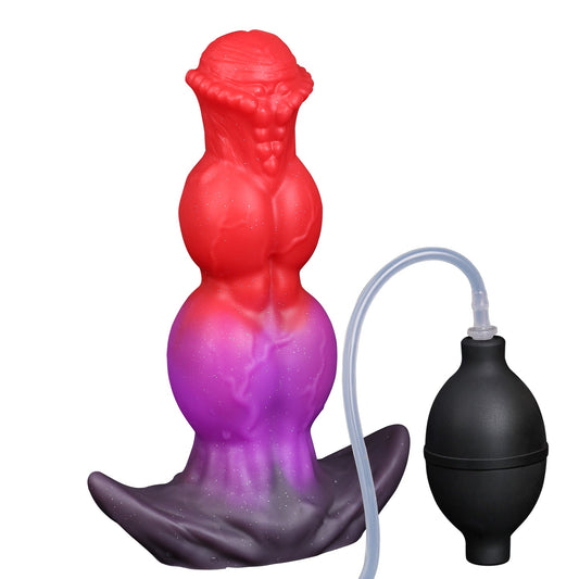 MAPARON アナルプラグ 模擬射精付き 凹凸あり アンカー形台座 液体シリコン - TaRiss's