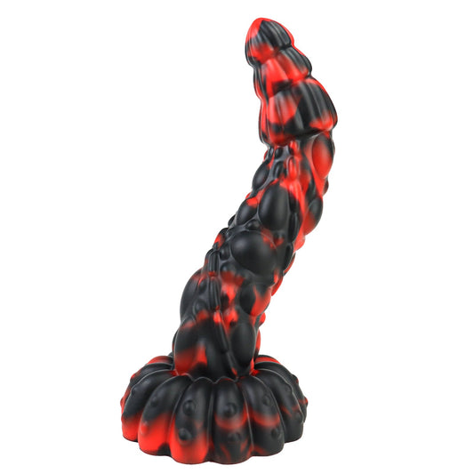 MAPARON ヒイロベニヒダタケ アナルプラグ イボあり 凹凸あり 強力な吸盤 液体シリコン - TaRiss's