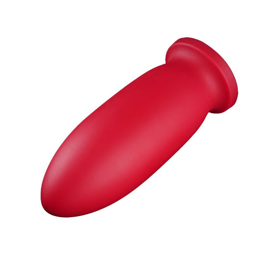 MAPARON レッド アナルプラグ 吸盤付き 液体シリコン 七つのサイズ - TaRiss's