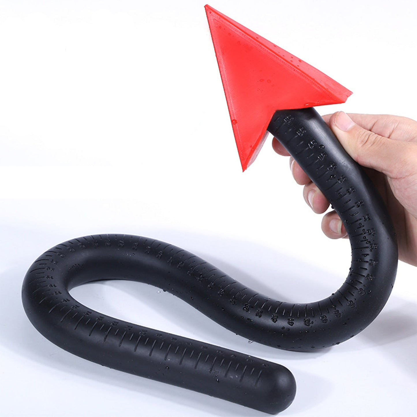 MAPARON アナルプラグ 悪魔の尻尾 目盛り付き コスプレ小物 液体シリコン - TaRiss's