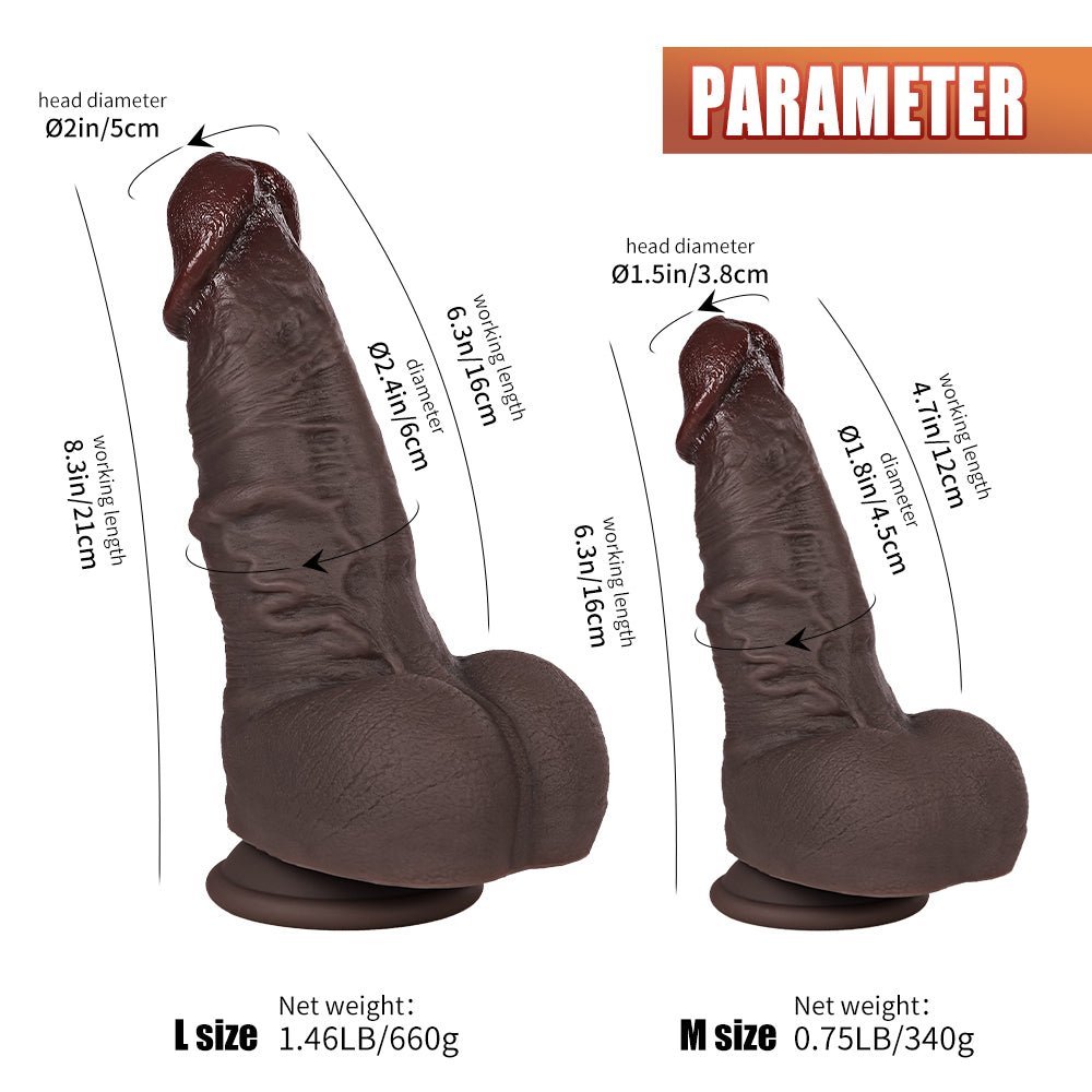 MAPARON ケリー ディルド 凹凸あり 液体シリコン 二色 - TaRiss's