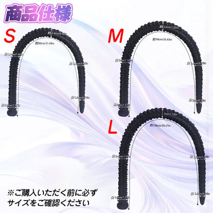 MAPARON 長鞭 アナルプラグ 超長い 全長80~100cm 吸盤付き 液体シリコン 三つのサイズ - TaRiss's