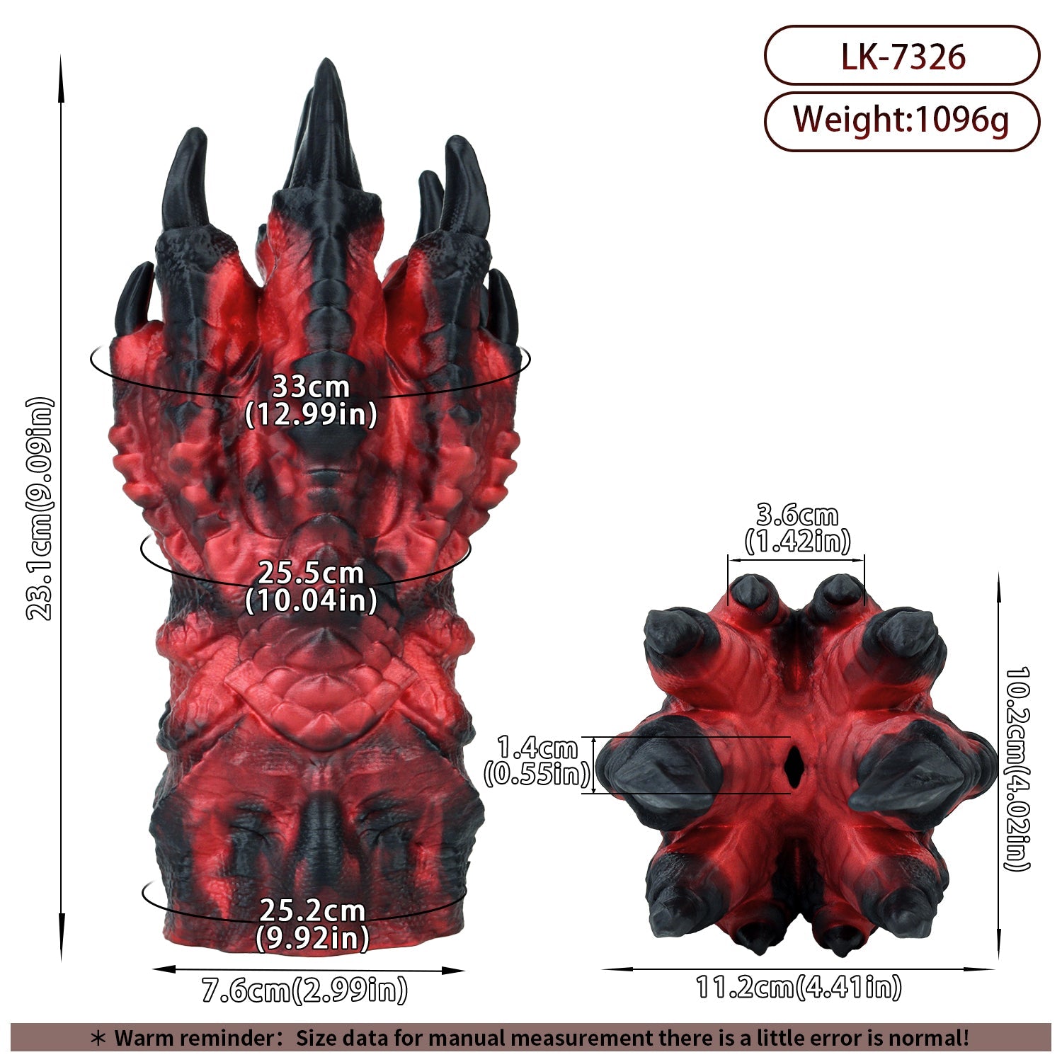 MAPARON オナホール ドラゴン・クロー 混色仕様 非貫通 多種用途 液体シリコン - TaRiss's