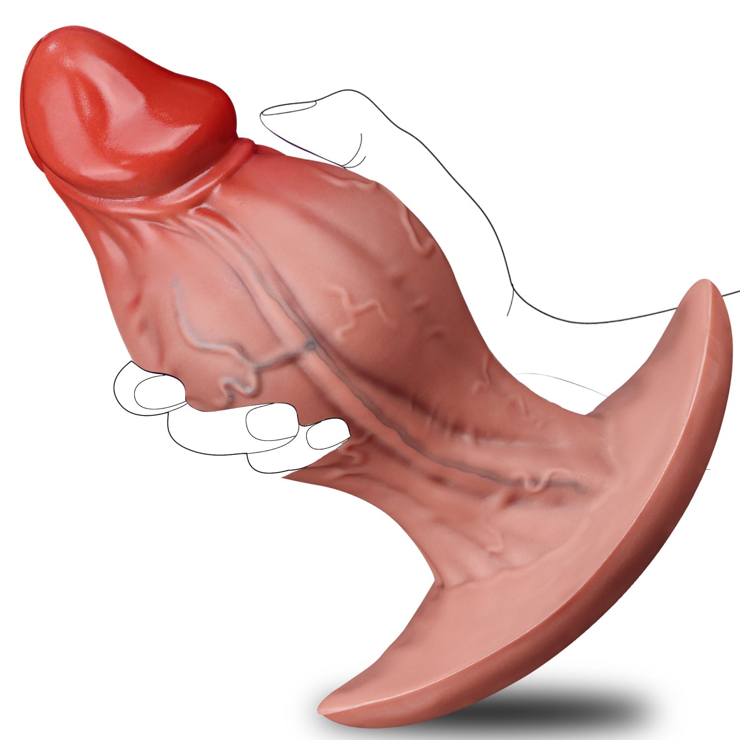 MAPARON ロス ディルド アンカー形台座 凹凸あり 液体シリコン - TaRiss's