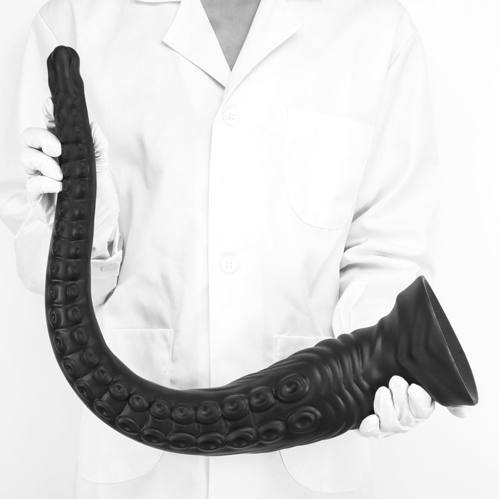 MAPARON アナルプラグ 触手形 ブラック 吸盤仕様 液体シリコン - TaRiss's