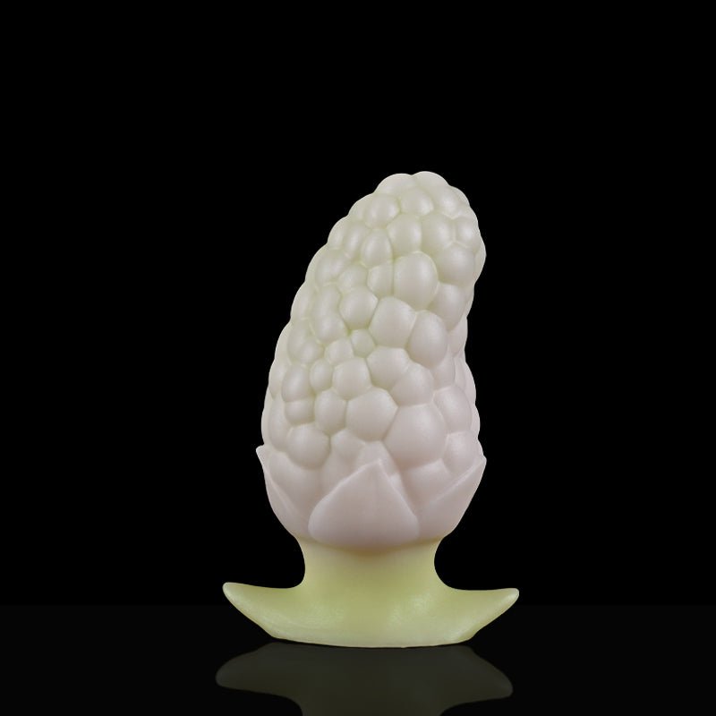 MAPARON 桑の実 アナルプラグ 凹凸あり アンカー形台座 液体シリコン 二つのサイズ 三つの色 - TaRiss's