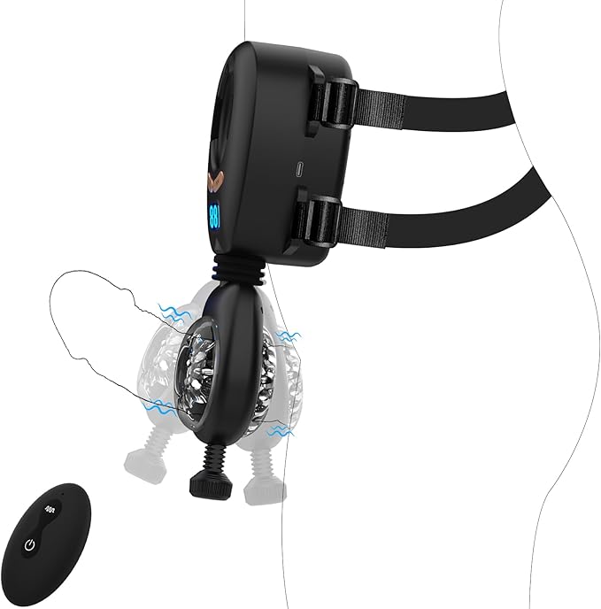 MAPARON 電動オナホ オナホール 9種類の突き上げと9種類の振動モード ベルト付き - TaRiss's