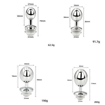MAPARON アナルプラグ メタル LEDライト搭載 四つのサイズ - TaRiss's