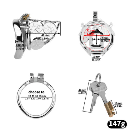 MAPARON コイン 貞操具 貞操帯 ステンレス製 鍵付き 男性用 SM - TaRiss's