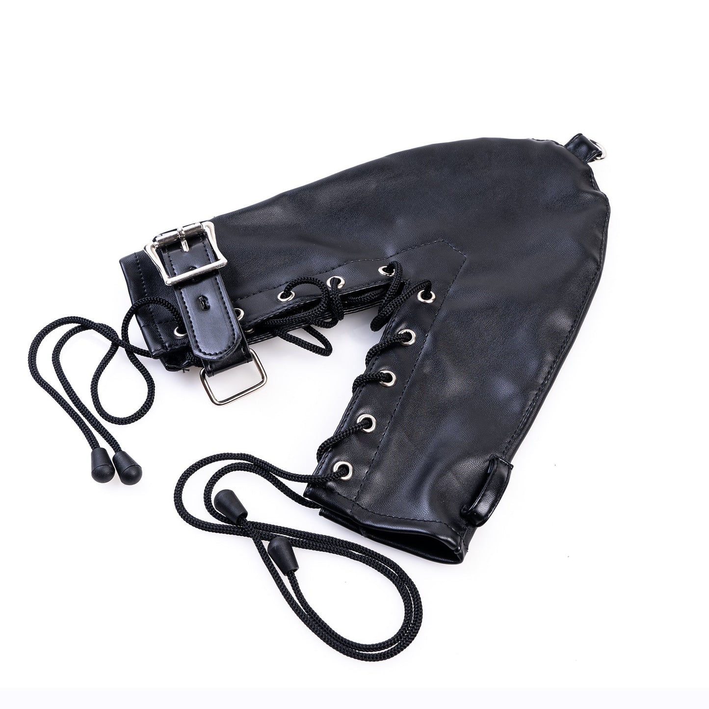 MAPARON 手枷 SM拘束具 手袋 PU 二つのサイズ 調整可能 ブラック - TaRiss's