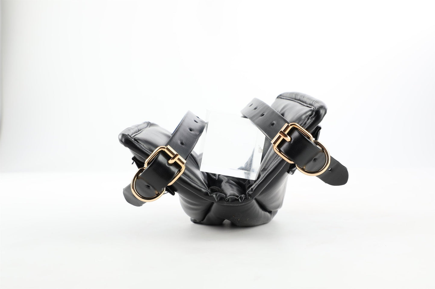 MAPARON ひざサポーター SM拘束具 PU 調整可能 ブラック - TaRiss's