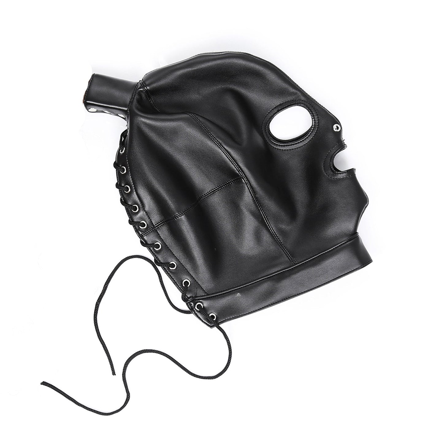 MAPARON 全頭マスク SM 拘束具 SMプレイ 目と口開ける コスプレ PU - TaRiss's