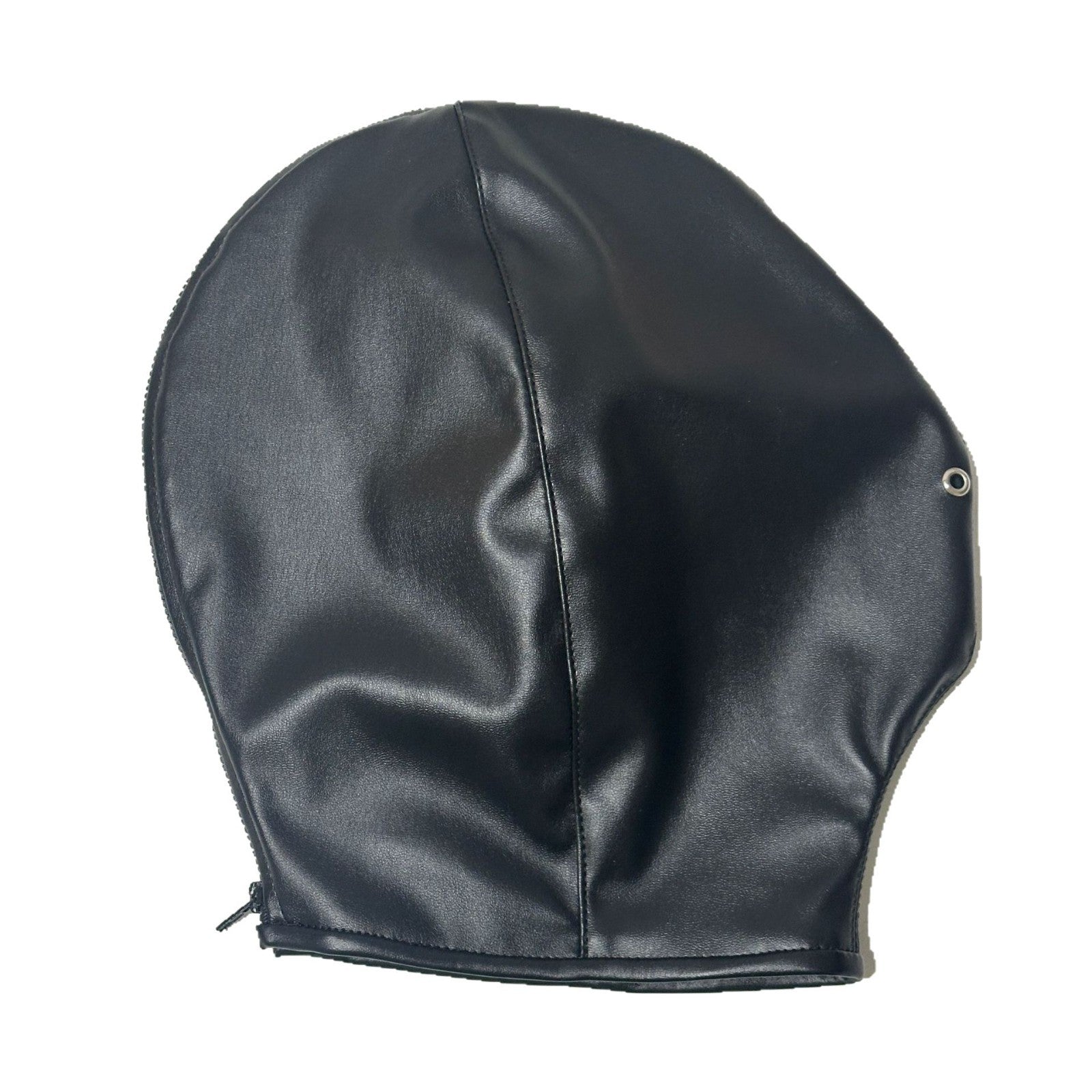 MAPARON 全頭マスク SM 拘束具 SMプレイ コスプレ ファスナー仕様 PU ブラック 二つのサイズ - TaRiss's